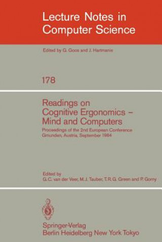 Kniha Readings on Cognitive Ergonomics, Mind and Computers G. C. van der Veer