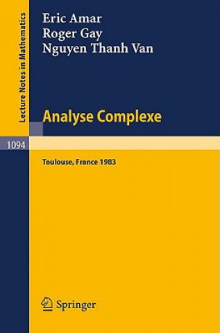 Boek Analyse Complexe Eric Amar