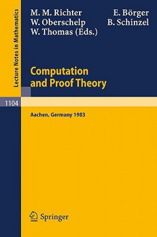 Kniha Proceedings of the Logic Colloquium. Held in Aachen, July 18-23, 1983 M. M. Richter