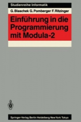 Kniha Einführung in die Programmierung mit Modula-2 Günther Blaschek