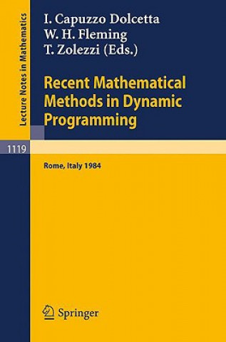 Kniha Recent Mathematical Methods in Dynamic Programming Italo Capuzzo Dolcetta