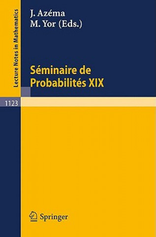 Könyv Seminaire de Probabilites XIX 1983/84 Jacques Azema