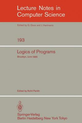 Livre Logics of Programs Rohit Parikh