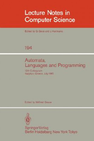 Könyv Automata, Languages and Programming Wilfried Brauer