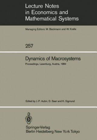 Kniha Dynamics of Macrosystems Jean-P. Aubin