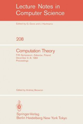 Livre Computation Theory Andrzej Skowron