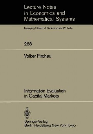 Carte Information Evaluation in Capital Markets Volker Firchau
