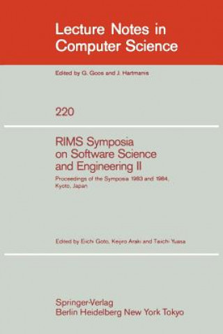 Book RIMS Symposium on Software Science and Engineering II. Vol.2 Eiichi Goto