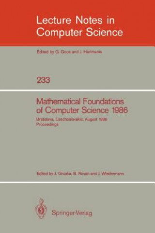 Book Mathematical Foundations of Computer Science 1986 Josef Gruska