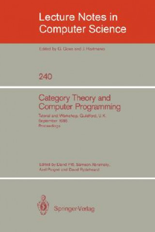 Kniha Category Theory and Computer Programming David Pitt