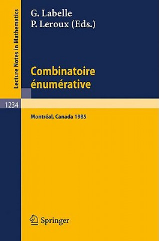 Könyv Combinatoire enumerative Gilbert Labelle