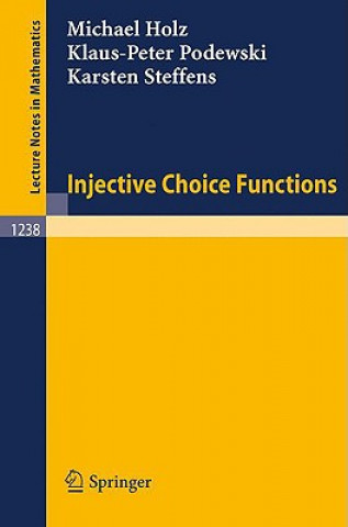Könyv Injective Choice Functions Michael Holz