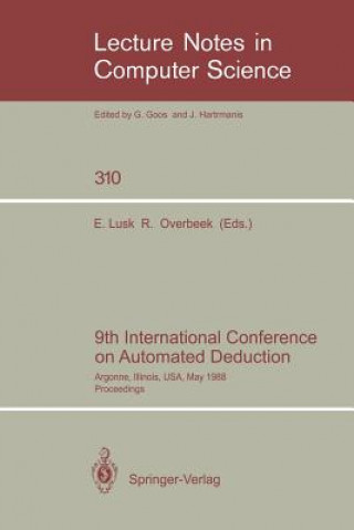 Livre 9th International Conference on Automated Deduction Ewing Lusk