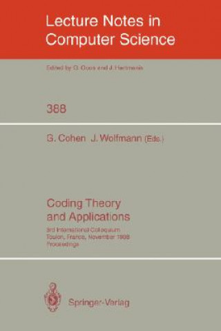Carte Coding Theory and Applications Gerard Cohen