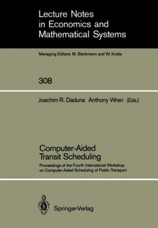 Könyv Computer-Aided Transit Scheduling Joachim R. Daduna