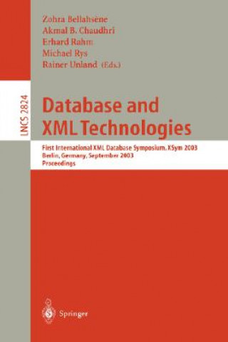 Könyv Database and XML Technologies Zohra Bellahsene