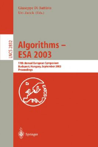 Könyv Algorithms - ESA 2003 Giuseppe Di Battista