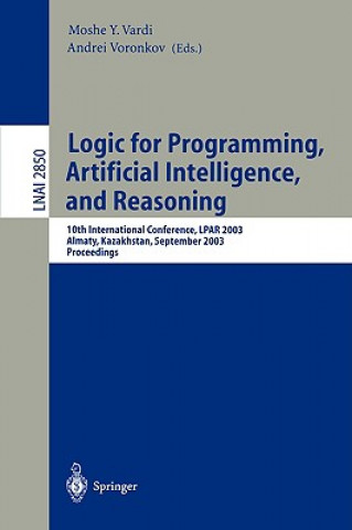 Könyv Logic for Programming, Artificial Intelligence, and Reasoning Moshe Vardi