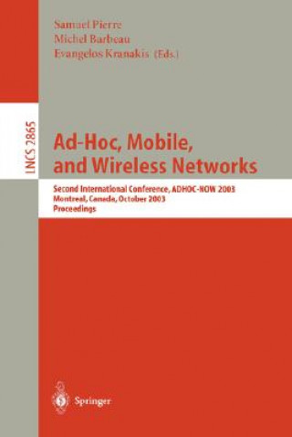 Carte Ad-Hoc, Mobile, and Wireless Networks Samuel Pierre