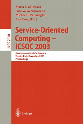 Könyv Service-Oriented Computing -- ICSOC 2003 Maria E. Orlowska