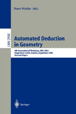 Kniha Automated Deduction in Geometry Franz Winkler