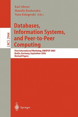Carte Databases, Information Systems, and Peer-to-Peer Computing Karl Aberer