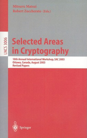 Książka Selected Areas in Cryptography Mitsuru Matsui