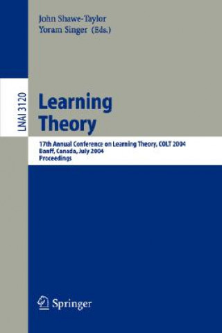 Kniha Learning Theory John Shawe-Taylor