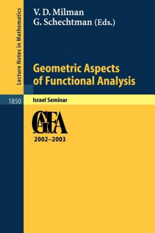 Carte Geometric Aspects of Functional Analysis Vitali D. Milman