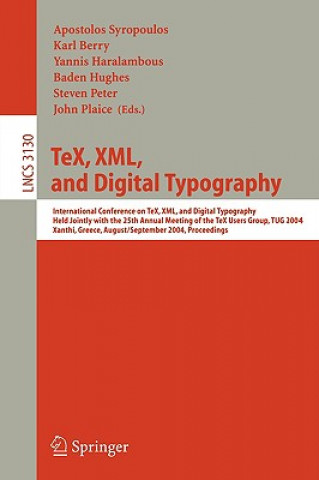 Książka TeX, XML, and Digital Typography Apostolos Syropoulos