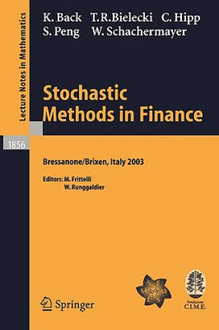 Könyv Stochastic Methods in Finance Kerry Back