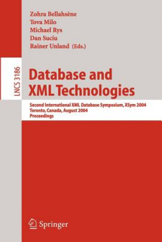 Kniha Database and XML Technologies Zohra Bellahsene