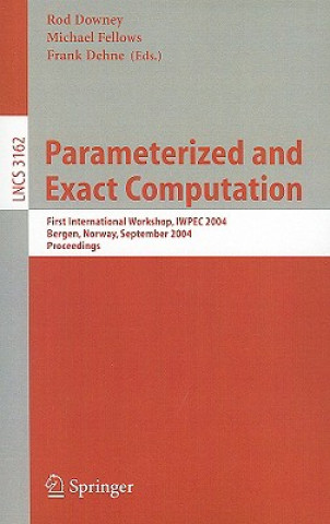 Könyv Parameterized and Exact Computation Frank Dehne