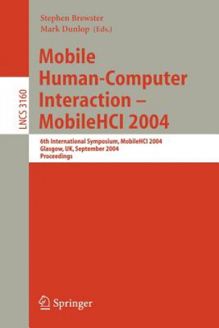 Carte Mobile Human-Computer Interaction - Mobile HCI 2004 Stephen Brewster