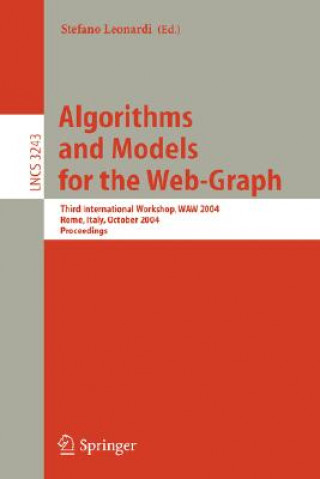 Knjiga Algorithms and Models for the Web-Graph Stefano Leonardi