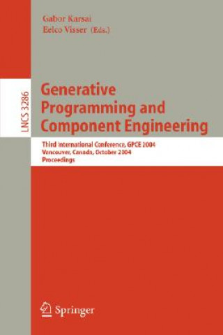 Kniha Generative Programming and Component Engineering Gabor Karsai