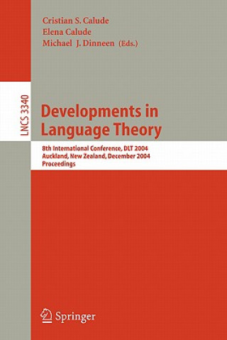 Book Developments in Language Theory Cristian S. Calude