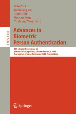 Carte Advances in Biometric Person Authentication Stan Z. Li