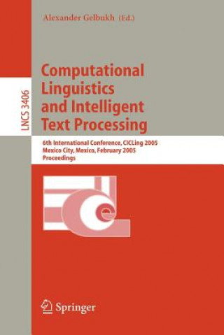 Kniha Computational Linguistics and Intelligent Text Processing Alexander Gelbukh