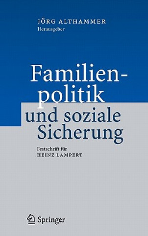 Carte Familienpolitik Und Soziale Sicherung Jörg W. Althammer