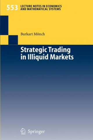 Könyv Strategic Trading in Illiquid Markets B. Mönch