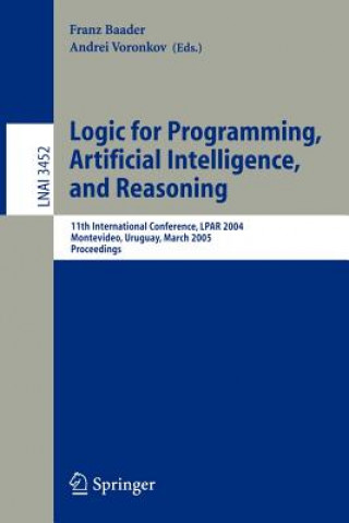 Książka Logic for Programming, Artificial Intelligence, and Reasoning Franz Baader