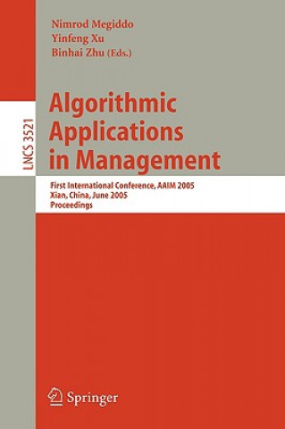 Book Algorithmic Applications in Management Nimrod Megiddo