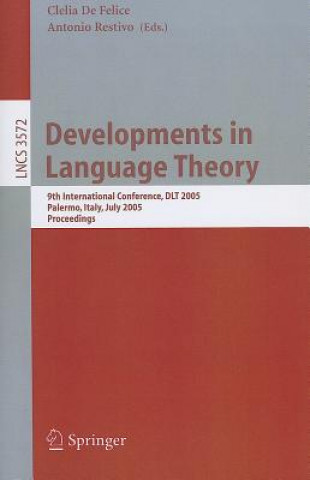 Book Developments in Language Theory Clelia De Felice