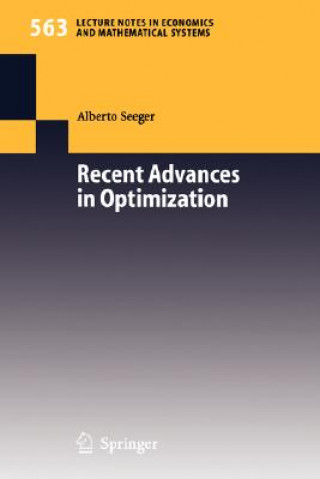Carte Recent Advances in Optimization Alberto Seeger