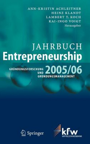 Книга Jahrbuch Entrepreneurship 2005/06 Ann-Kristin Achleitner