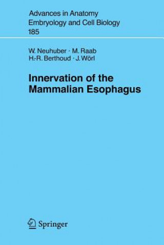 Książka Innervation of the Mammalian Esophagus Winfried L. Neuhuber