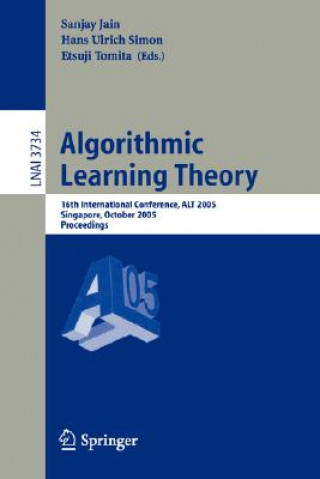 Livro Algorithmic Learning Theory Sanjay Jain