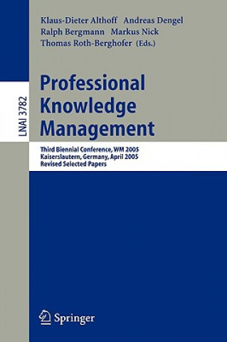 Knjiga Professional Knowledge Management Klaus-Dieter Althoff