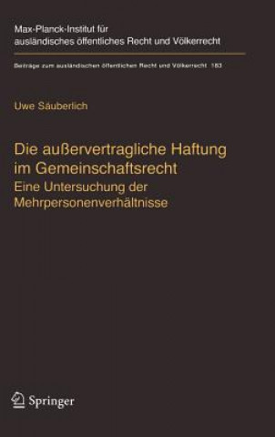 Carte Auervertragliche Haftung Im Gemeinschaftsrecht Uwe Säuberlich